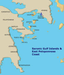 Saronic Gulf Islands Sailing Itineraries Maps Greece