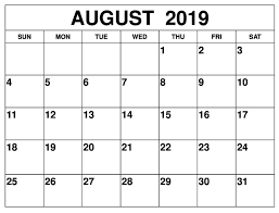 August 2019 Calendar Editable Template Monthly Calendar Printable Printable Calendar Template Editable Calendar