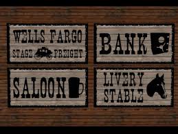 Hand drawn portrait of a old cowboy prepared to draw his weapon. Second Life Marketplace Re Old West Signs Bundle 12 Total Western Club Town Saloon Hotel