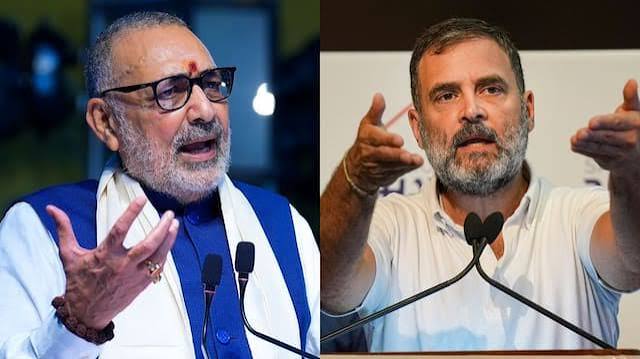 BIHAR Union minister Giriraj Singh statement on Rahul Gandhi regarding FIR After scuffle in Parliament | Giriraj Singh: 'उन्होंने गुंडागर्दी का माहौल...', संसद में धक्का-मुक्की को लेकर राहुल ...