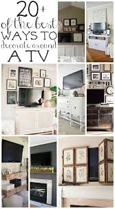 How To Decorate Around A Tv Decor Around Tv Home Decor Wall Decor Living Room