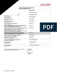Tarikh lhdn e filing taksiran 2020. Slip 690306035291