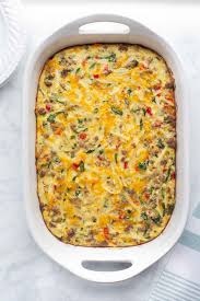 There's no cream soup included! Sausage Hashbrown Breakfast Casserole Gluten Free Meaningful Eats