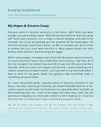 Breast cancer is a major problem in our society, and this normally happens when there is abnormal cells in the body. My Hopes Dreams Free Essay Example