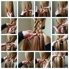 Pin By Maryamsharifi On Haries Braided Hairstyles Tutorials 4 Strand Braids Hair Styles