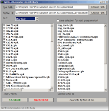 Pes 2016 dpfilelist generator v1.6 dlc 4.0 by baris. Dpfilelist Generator V1 6 Dlc 3 0 Patch Pes New Patch Pro Evolution Soccer