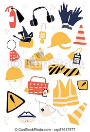 Also, find more png clipart about clipart set,banner clipart,food clipart. Safety Equipment And Ppe Clipart With Helmet Earmuffs Road Safety Cone Fire Extinguisher Tools Loto Box Locks Canstock