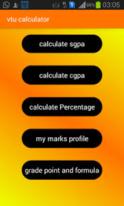 The vtu adopts the grading system wherein the marks are converted to grades, and every semester results will be declared with semester grade point average and cumulative grade point average (cgpa). Vtu Cbcs Sgpa Cgpa Calculator By Harjinder Singh Lohia Bobby Android Apps Appagg