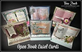 Cards can feature a video, playlist, channel, or link. Open Book Easel Cards Video Tina Zinck Stampin Up Demonstrator