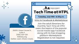 Tech Time at HTPL: Intro to Facebook & Facebook Marketplace