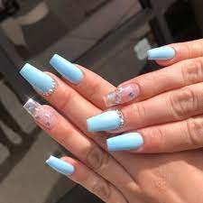 Custom Press Ons Jewelry On Instagram Dulcenailsprinkles Butterfly Dreams Acrylic Nails Coffin Short Quinceanera Nails Blue Acrylic Nails