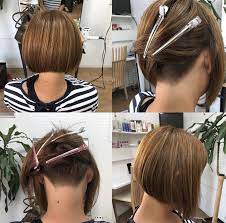 Cute Hidden Undercut Short Bob Undercut Hairstyles Chin Length Hair Short Bob With Undercut