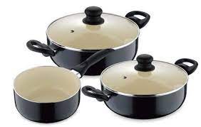 Good value potspmrmbought a set of these 5 years ago still functioning but wanted some new ones. Non Stick Cookware Set 3 Piece Pots And Pans At Rs 900 Piece Nonstick Cookware Set Id 16536618388