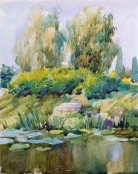 River Bank Watercolour Watercolour Inspiration Watercolor Art Watercolor