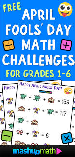 Viewing tweets won't unblock @april_dspmedia. April Fools Day Math Puzzle For Grades 1 6 Mashup Math