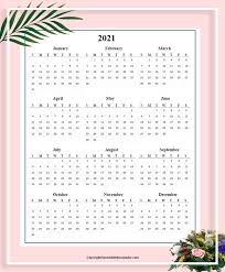 2021 calendar template word, excel & pdf format. Yearly Calendar 2021 For Kids Free Printable Template Printable The Calendar
