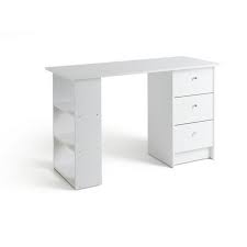 The drawers glide easily on metal runners and with 3 to choose from there's plenty of space to store bedtime essentials. Buy Habitat Malibu 3 Drawer Office Desk White Desks Argos