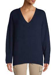 Scoop Slouchy V Neck Sweater Women S Walmart Com