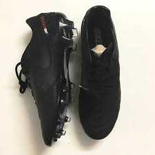 Cleatstagram On Instagram Nike Tiempo Legend Vi Id Do You Like The Blackout Colorway From Anthonytea Cleat Black Football Boots Soccer Boots Soccer Shoes