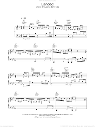 Folds Landed Sheet Music For Voice Piano Or Guitar Pdf