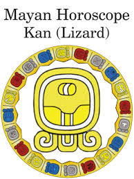 Kan Lizard Mayan Horoscope Zodiac Signs Calendar Mayan Mayan Calendar