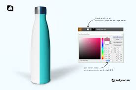 Download Steel Thermos Bottle Mockup Designertale