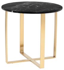 Maybe you would like to learn more about one of these? Rosa Side Table Marble End Table Black Round Marble Top Brushed Gold Base Modern Side Tables And End Tables By Ebpeters Houzz