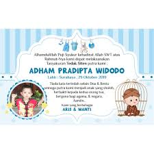Siten berasal dari kata siti yang artinya tanah. Kartu Ucapan Selapan Aqiqah Turun Tanah Hemat Shopee Indonesia