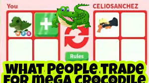 Oceanmetime here are all valid and active adopt me (roblox game) codes in one list. What People Trade For Mega Neon Crocodile In Adopt Me Trading Youtube