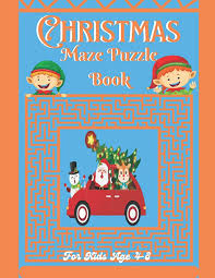 Christmas maze puzzle Book For Kids Age 4-8: An Amazing Maze Activity Book  for Kids ,Fun Children's Christmas Gift or Present for Toddlers & Kids