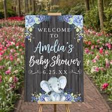 Elephant Boy Baby Shower Yard Sign Drive By Drop Off Welcome Etsy In 2021 Elephant Baby Shower Decorations Girl Baby Shower Decorations Elephant Baby Shower Boy