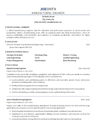 While it is tempting to simply list out your strengths, you should also work to ensure. Manufacturing Engineer Resume Example Mechanical Engineering