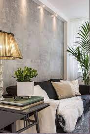 Beautiful Grey Metallic Statement Wall Art Lighting Up Your Living Room Living Room Ideas Decoration Mur Interieur Deco Maison Decoration Salon Noir