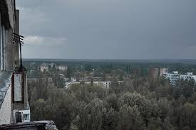 After 22 years of neglect, nature has started to seep through the concrete wikitravel.org/public domain. Pripyat City In The Rain From The Roof Of A Multi Storey Building Photograph By Cavan Images