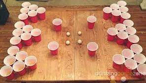 16 Beer Pong Style Games To Play With Ping Pong Balls Drinking Games For Parties Fun Drinking Games Beer Olympics Party
