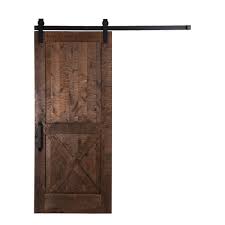 Rustica Hardware 36 In X 84 In Stain Glaze Clear Rockwell Rough Sawn Unassembled Wood Barn Door Wit With Images Wood Barn Door Barn Doors Sliding Sliding Door Hardware