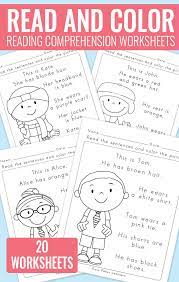 Maybe you would like to learn more about one of these? Read And Color Reading Comprehension Worksheets For Grade 1 And Kindergarten Easy Peasy Learners