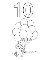 Ten toes are fun to decorate. Kindergarden Kids Learn Number 10 Coloring Page Bulk Color