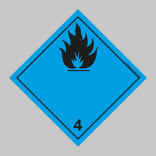 It covers compressed gases, liquefied gases, dissolved gases, refrigerated liquefied gases, mixtures of gases and aerosol dispensers/articles containing gas. Class 4 3 Dangerous When Wet 25 25 Cm Dg Labelstore