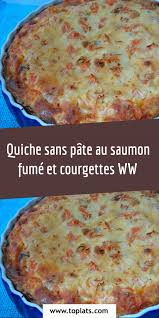 Quiche Sans Pate Au Saumon Fume Et Courgettes Ww En 2020 Recette De Quiche Sans Pate Recettes De Cuisine Recette Cuisine Minceur