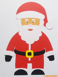 Lavoretto Babbo Natale Di Cartoncino Babbo Natale Natale Bambini Di Natale
