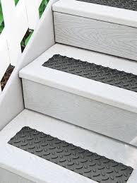 Rubber Safety Treads Set Of 4 Outdoor Stairs Solutions Outdoor Stairs Diy Stairs Stairs