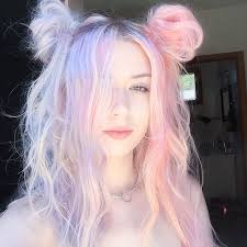 Pastel Hair Pink Hair Purple Hair Shortblondehair Pastel Sac Rengarenk Sac Boyali Sac