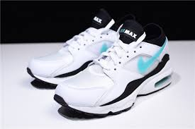 Finishing the look is black on the mudguard and outsole. Nike Air Max 93 Whitesport Turquoise Black 306551 107