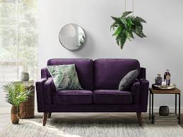 Amazing gallery of interior design and decorating ideas of purple velvet sofa in bedrooms, living rooms, dens/libraries/offices, girl's rooms by elite interior designers. 2 Seater Velvet Sofa Purple Lokka Beliani Co Uk