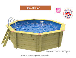 The plastica wooden above ground pools are sure to have the right size pool for your property, from the compact 4 metre octagonal eco. Plastica Eco Wooden Pool 4m Diameter
