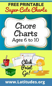 Free Printable Chore Charts Ages 6 10 Free Printables