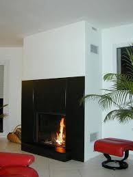 Granit Noir Zimbabwe Autour D Un Foyer Stuv 21 95 Black Granite Around Stuv 21 95 Contemporary Fireplace Modern Fireplace Fireplace