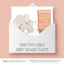 Be sure to read the instructions at the bottom! Cute Elephant Baby Shower Invitation Free Printables Online