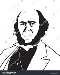 Herbert Spencerenglish Philosopherphycologistanthropologistfather Sociology  Stock Illustration 2197096859